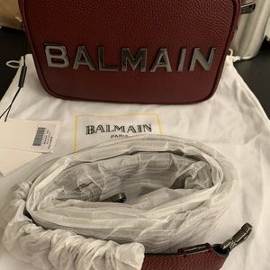 BALMAIN Crossbody Leather Purse